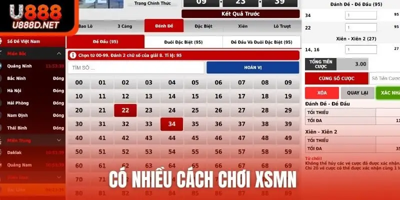 Có nhiều cách chơi XSMN