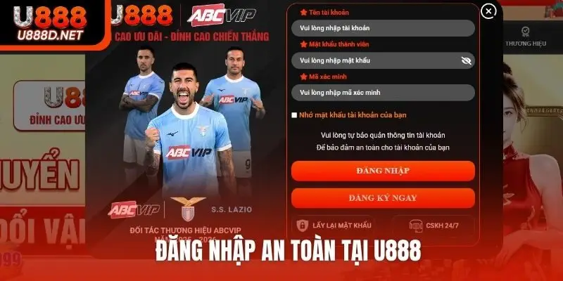 Đăng nhập an toàn tại U888