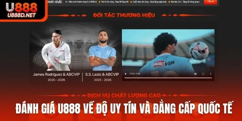 Đánh giá U888 về độ uy tín và đẳng cấp quốc tế