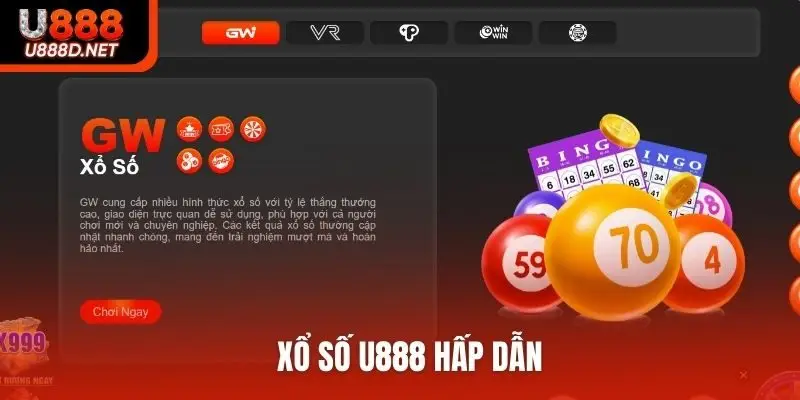 Xổ số U888 hấp dẫn
